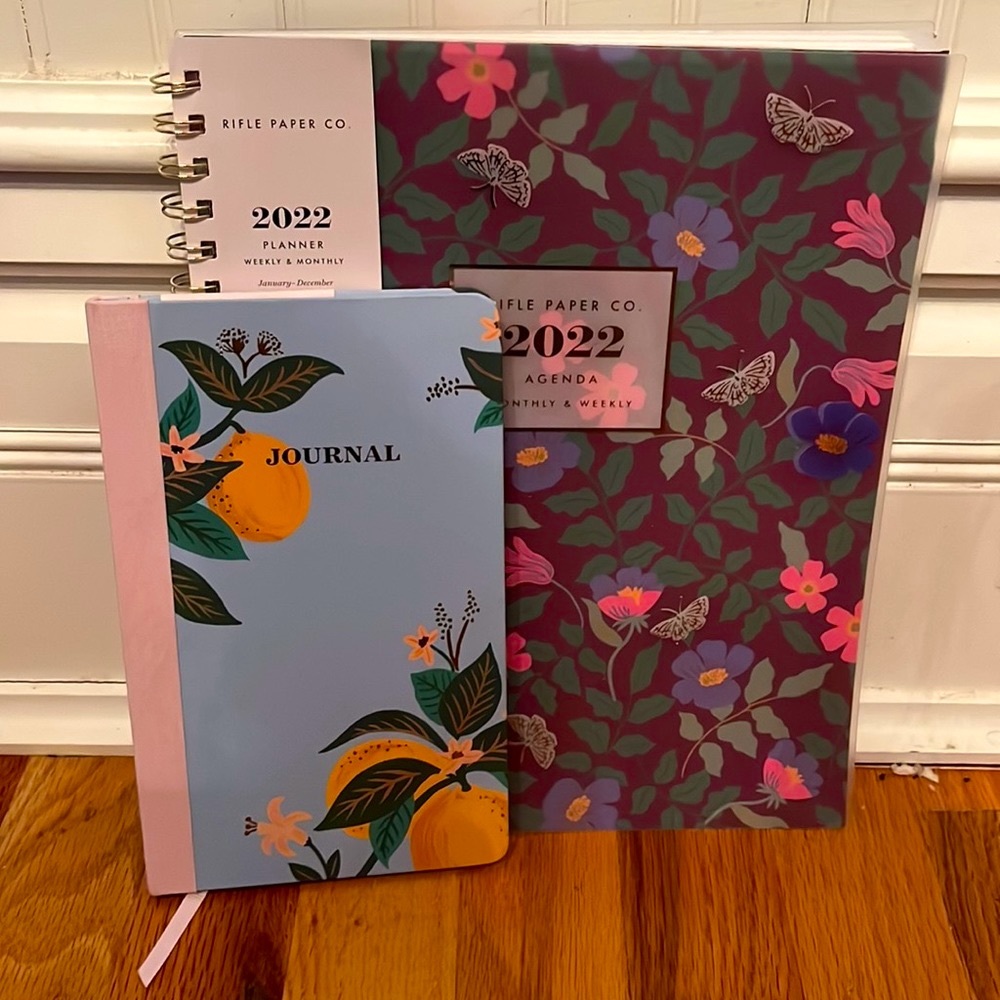 Bundle Journal Small Hardcover 5"x8" Lemon Blossom - Rifle Paper Co. & Planner